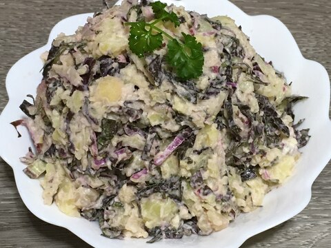 紫白菜のポテトサラダ♪